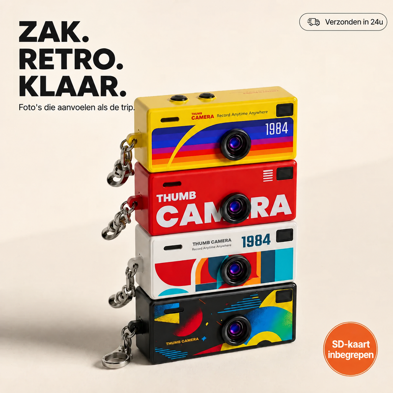 Retro Mini Sleutelhangercamera
