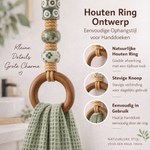 Bohemian Kralen Handdoekhouder van Hout