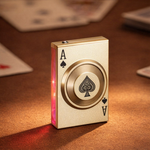 Stoere Metalen Speelkaart Aansteker met Spinner
