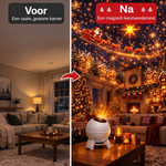 Roterende Kerst Sneeuwvlok Projector Lamp