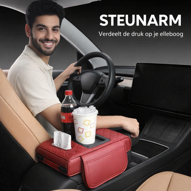 Auto Organizer voor Middenconsole met Bekerhouder