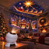Roterende Kerst Sneeuwvlok Projector Lamp