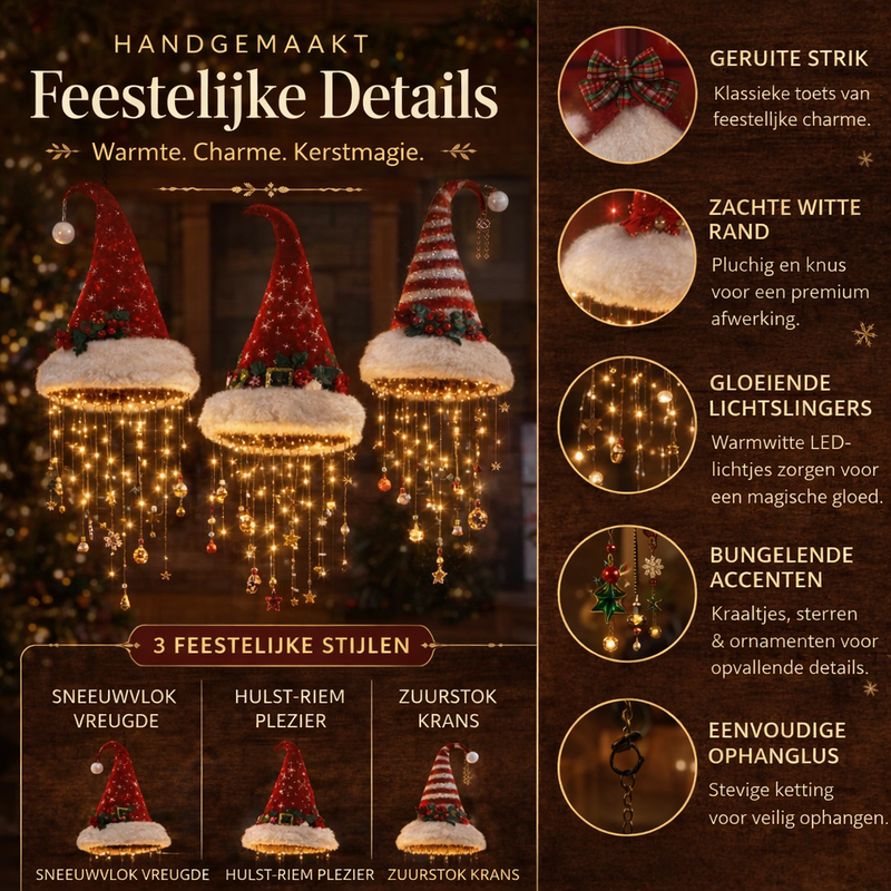 Verlichte Kerstman Hanglamp Kerstdecoratie