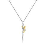 Tweekleurige Omhelzing Hanger Ketting