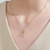 Tweekleurige Omhelzing Hanger Ketting