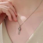 Tweekleurige Omhelzing Hanger Ketting