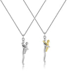 Tweekleurige Omhelzing Hanger Ketting