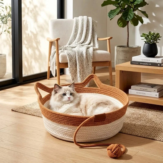 Gevlochten Kattenkrabmand – Beschermt je Meubels tegen Krassen