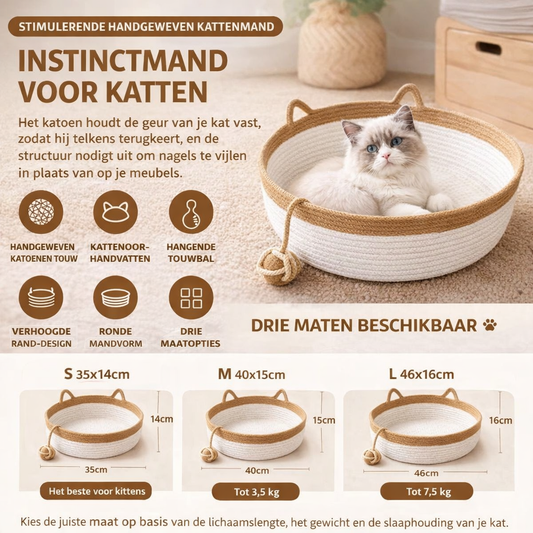 Gevlochten Kattenkrabmand – Beschermt je Meubels tegen Krassen