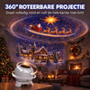 Roterende Kerst Sneeuwvlok Projector Lamp