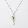 Tweekleurige Omhelzing Hanger Ketting