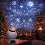 Roterende Kerst Sneeuwvlok Projector Lamp